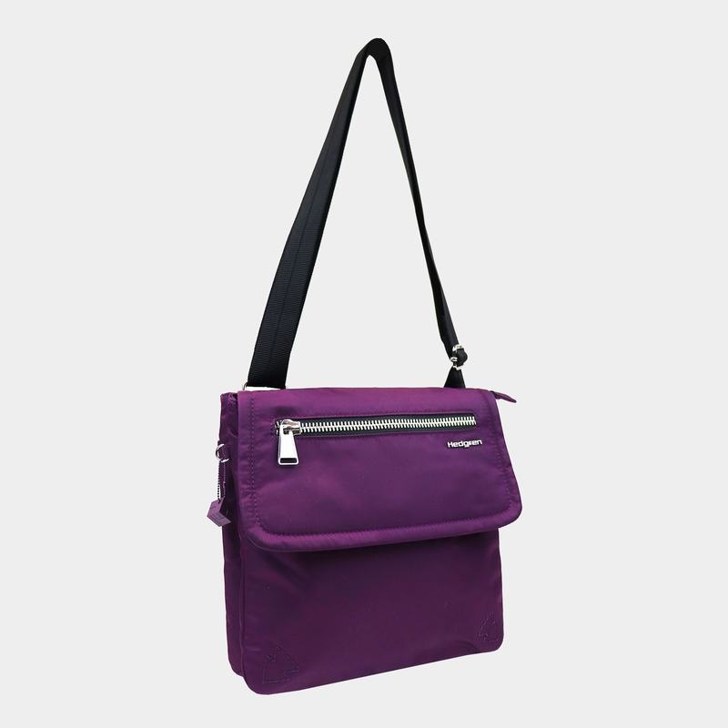 Purple Hedgren Victoria Sustainably Made Women's Crossbody Bags | AJD9112FM