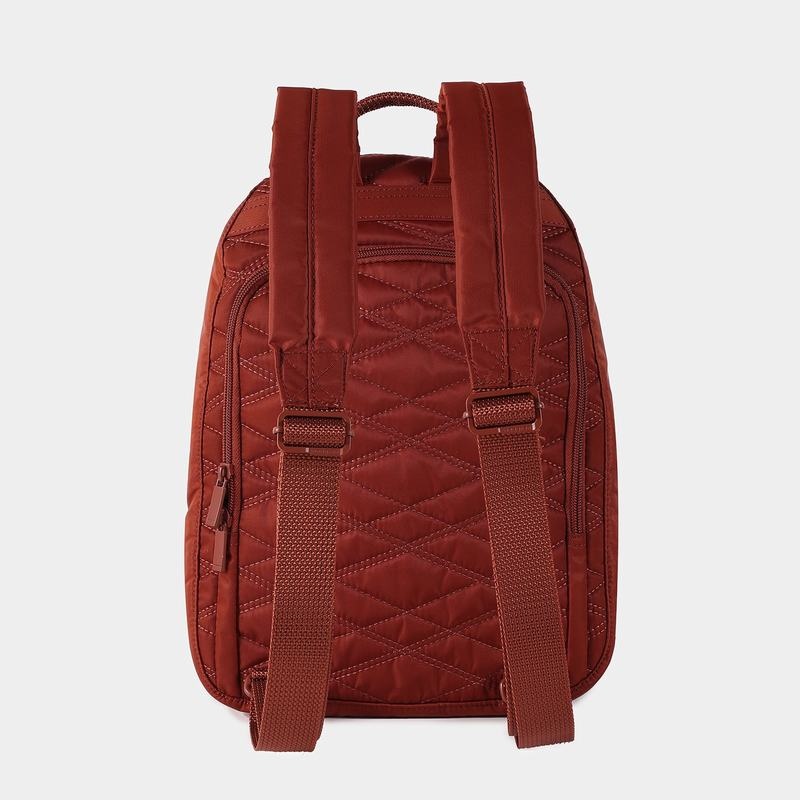 Red Brown Hedgren Vogue Large Rfid Women's Backpacks | RMA7516ST