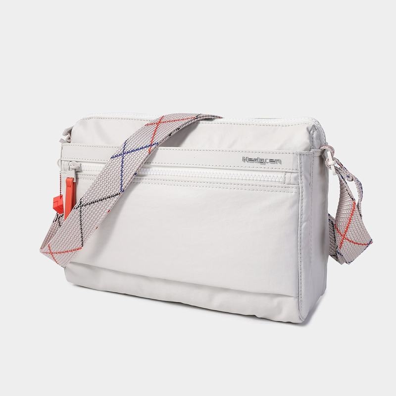 White Grey Hedgren Eye Medium Women's Shoulder Bags | GUZ9287TC