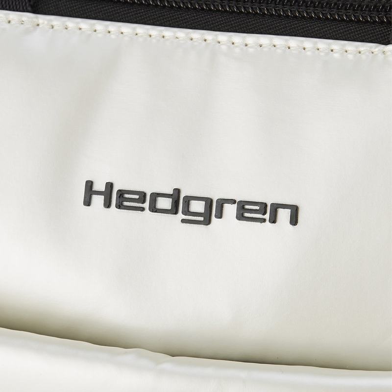 White Hedgren Comfy Women's Backpacks | VKL6143BW