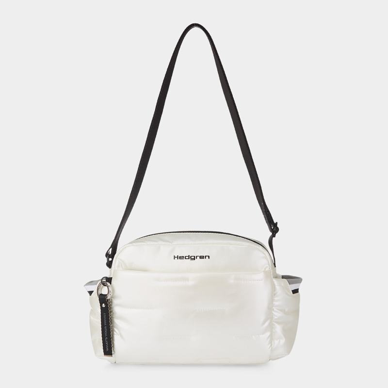 White Hedgren Cozy Women's Shoulder Bags | TYC3783LJ