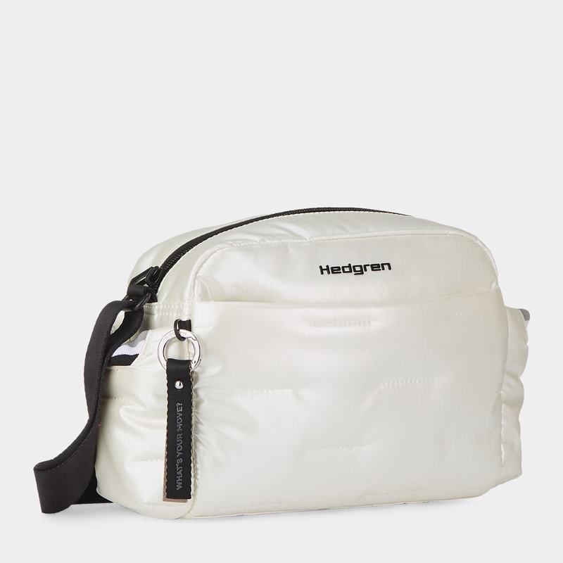 White Hedgren Cozy Women's Shoulder Bags | TYC3783LJ